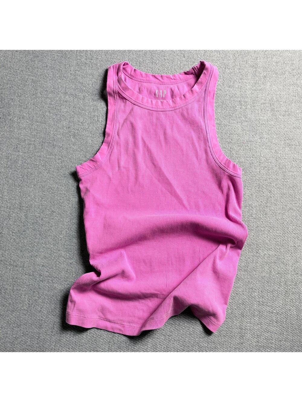 GAP Pink Rib Tank Top XS